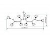 люстра Branching Bubbles 9