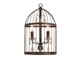 BIRDCAGE CRYSTAL SCONCE